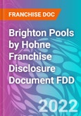 Brighton Pools by Hohne Franchise Disclosure Document FDD- Product Image