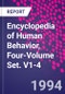 Encyclopedia of Human Behavior, Four-Volume Set. V1-4 - Product Image