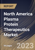 North America Plasma Protein Therapeutics Market Size, Share & Industry Trends Analysis Report By End User, By Product Type (Immunoglobulin, Albumin, Plasma derived factor VIII, and Others), By Application, By Country and Growth Forecast, 2023-2029- Product Image
