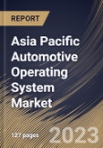 Asia Pacific Automotive Operating System Market Size, Share & Industry Trends Analysis Report By Vehicle Type (Passenger Cars, Light Commercial Vehicles, and Heavy Commercial Vehicles), By Application, By Type, By Country and Growth Forecast, 2023-2029- Product Image