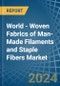 World - Woven Fabrics of Man-Made Filaments and Staple Fibers - Market Analysis, Forecast, Size, Trends and Insights - Product Image