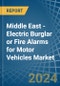 Middle East - Electric Burglar or Fire Alarms for Motor Vehicles - Market Analysis, forecast, Size, Trends and Insights - Product Image