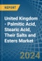 United Kingdom - Palmitic Acid, Stearic Acid, Their Salts and Esters - Market Analysis, Forecast, Size, Trends and Insights - Product Thumbnail Image