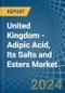 United Kingdom - Adipic Acid, Its Salts and Esters - Market Analysis, Forecast, Size, Trends and Insights - Product Thumbnail Image