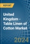 United Kingdom - Table Linen of Cotton - Market Analysis, Forecast, Size, Trends and Insights - Product Thumbnail Image