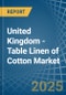 United Kingdom - Table Linen of Cotton - Market Analysis, Forecast, Size, Trends and Insights - Product Thumbnail Image