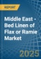 Middle East - Bed Linen of Flax or Ramie - Market Analysis, Forecast, Size, Trends and Insights - Product Image