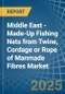 Middle East - Made-Up Fishing Nets from Twine, Cordage or Rope of Manmade Fibres - Market Analysis, Forecast, Size, Trends and Insights - Product Thumbnail Image