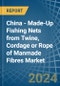 China - Made-Up Fishing Nets from Twine, Cordage or Rope of Manmade Fibres - Market Analysis, Forecast, Size, Trends and Insights - Product Image