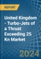 United Kingdom - Turbo-Jets of a Thrust Exceeding 25 Kn - Market analysis, Forecast, Size, Trends and Insights - Product Thumbnail Image