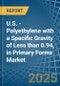 U.S. - Polyethylene with a Specific Gravity of Less than 0.94, in Primary Forms - Market analysis, Forecast, Size, Trends and insights - Product Image