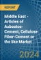 Middle East - Articles of Asbestos-Cement, Cellulose Fiber-Cement or the like - Market Analysis, Forecast, Size, Trends and Insights - Product Thumbnail Image