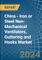 China - Iron or Steel Non-Mechanical Ventilators, Guttering and Hooks - Market Analysis, Forecast, Size, Trends and Insights - Product Thumbnail Image