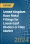 United Kingdom - Base Metal Fittings for Loose-Leaf Binders or Files - Market Analysis, forecast, Size, Trends and Insights - Product Thumbnail Image
