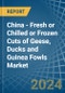 China - Fresh or Chilled or Frozen Cuts of Geese, Ducks and Guinea Fowls - Market Analysis, Forecast, Size, Trends and Insights - Product Thumbnail Image