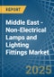 Middle East - Non-Electrical Lamps and Lighting Fittings - Market Analysis, Forecast, Size, Trends and Insights - Product Thumbnail Image