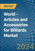 World - Articles and Accessories for Billiards - Market Analysis, forecast, Size, Trends and Insights- Product Image