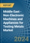 Middle East - Non-Electronic Machines and Appliances for Testing Metals - Market Analysis, forecast, Size, Trends and Insights - Product Thumbnail Image