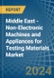 Middle East - Non-Electronic Machines and Appliances for Testing Materials - Market Analysis, forecast, Size, Trends and Insights - Product Thumbnail Image