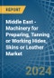 Middle East - Machinery for Preparing, Tanning or Working Hides, Skins or Leather - Market Analysis, forecast, Size, Trends and Insights - Product Thumbnail Image