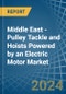 Middle East - Pulley Tackle and Hoists Powered by an Electric Motor - Market analysis, Forecast, Size, Trends and Insights - Product Thumbnail Image
