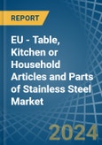EU - Table, Kitchen or Household Articles and Parts of Stainless Steel - Market Analysis, Forecast, Size, Trends and Insights- Product Image