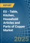 EU - Table, Kitchen, Household Articles and Parts of Copper - Market Analysis, Forecast, Size, Trends and Insights - Product Image