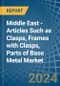 Middle East - Articles Such as Clasps, Frames with Clasps, Parts of Base Metal - Market Analysis, Forecast, Size, Trends and Insights - Product Thumbnail Image