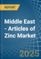 Middle East - Articles of Zinc - Market Analysis, Forecast, Size, Trends and Insights - Product Thumbnail Image