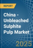 China - Unbleached Sulphite Pulp - Market Analysis, Forecast, Size, Trends and Insights- Product Image