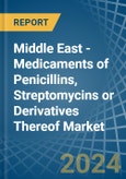 Middle East - Medicaments of Penicillins, Streptomycins or Derivatives Thereof - Market Analysis, Forecast, Size, Trends and Insights- Product Image