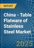 China - Table Flatware of Stainless Steel - Market Analysis, Forecast, Size, Trends and Insights- Product Image