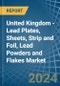 United Kingdom - Lead Plates, Sheets, Strip and Foil, Lead Powders and Flakes - Market Analysis, Forecast, Size, Trends and Insights - Product Thumbnail Image