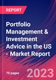 Portfolio Management & Investment Advice in the US - Industry Market Research Report- Product Image