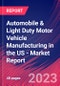 Automobile & Light Duty Motor Vehicle Manufacturing in the US - Industry Market Research Report - Product Image