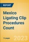 Mexico Ligating Clip Procedures Count by Segments (Procedures Performed Using Titanium Ligating Clips and Procedures Performed Using Polymer Ligating Clips) and Forecast to 2030 - Product Thumbnail Image