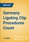 Germany Ligating Clip Procedures Count by Segments (Procedures Performed Using Titanium Ligating Clips and Procedures Performed Using Polymer Ligating Clips) and Forecast to 2030 - Product Thumbnail Image