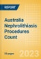 Australia Nephrolithiasis Procedures Count by Segments (Nephrolithiasis Procedures Using Uretoscopy, Percutaneous Nephrolithotomy Procedures and Shock Wave Lithotripsy Procedures) and Forecast to 2030 - Product Image