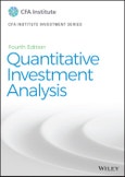 Quantitative Investment Analysis. Edition No. 4. CFA Institute Investment Series- Product Image