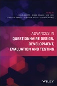 Advances in Questionnaire Design, Development, Evaluation and Testing. Edition No. 1- Product Image