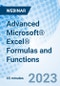 Advanced Microsoft® Excel® Formulas and Functions - Webinar (Recorded) - Product Thumbnail Image