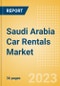 Saudi Arabia Car Rentals (Self Drive) Market Size by Customer Type (Business, Leisure), Rental Location (Airport, Non-Airport), Fleet Size, Rental Occasion and Days, Utilization Rate, Average Revenue and Forecast to 2026 - Product Thumbnail Image