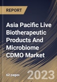 Asia Pacific Live Biotherapeutic Products And Microbiome CDMO Market Size, Share & Industry Trends Analysis Report By Application (C.difficile, Crohns Disease, IBS, Diabetes, and Others), By Country and Growth Forecast, 2023 - 2029- Product Image