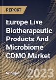 Europe Live Biotherapeutic Products And Microbiome CDMO Market Size, Share & Industry Trends Analysis Report By Application (C.difficile, Crohns Disease, IBS, Diabetes, and Others), By Country and Growth Forecast, 2023 - 2029- Product Image