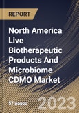 North America Live Biotherapeutic Products And Microbiome CDMO Market Size, Share & Industry Trends Analysis Report By Application (C.difficile, Crohns Disease, IBS, Diabetes, and Others), By Country and Growth Forecast, 2023 - 2029- Product Image