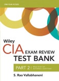 Wiley CIA 2023 Test Bank Part 2: Practice of Internal Auditing (1-year access). Edition No. 1. Wiley CIA Exam Review Series- Product Image