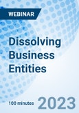 Dissolving Business Entities - Webinar (Recorded)- Product Image