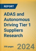 ADAS and Autonomous Driving Tier 1 Suppliers Research Report, 2023 - Chinese Companies- Product Image