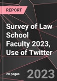 Survey of Law School Faculty 2023, Use of Twitter- Product Image