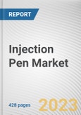 Injection Pen Market By Type (Disposable injection pen, Reusable injection pen), By Therapy (Diabetes, Growth Hormone, Osteoporosis, Fertility, Others), By End Users (Home-care Settings, Hospital and clinics): Global Opportunity Analysis and Industry Forecast, 2021-2031- Product Image